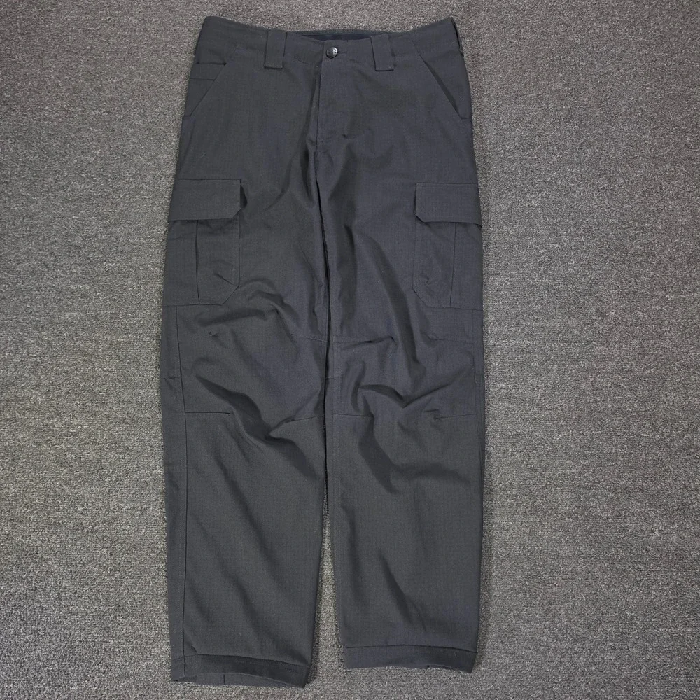 Under Armour Tactical Cargo Pants‎ Mens 32x34 Black Storm Loose Ripstop Utility
